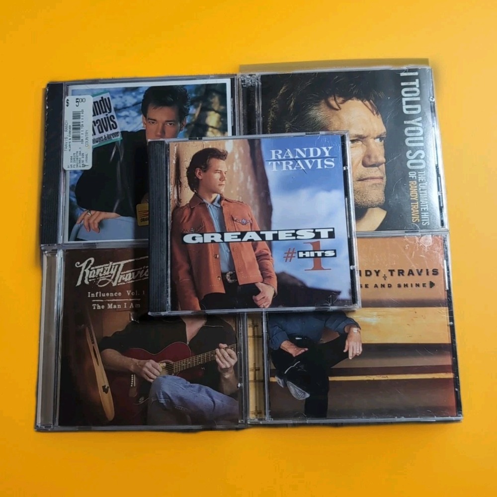 Randy Travis CD Lot of 5 Greatest Hits #1 Ultimate Hits Influence Vol. 1 The Man